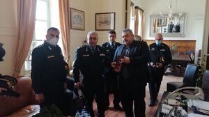 Συνάντηση Ν. Καλογερή με τον Αρχηγό του Πυροσβεστικού Σώματος