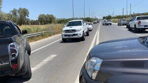 Απέκλεισαν το δρόμο Ηράκλειο-Μεσαρά