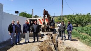 Αυτοψία Φραγκάκη, στο έργο αντικατάστασης δικτύων ύδρευσης στη Γαρίπα