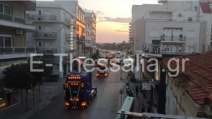 Ένας διαφορετικός γάμος με… νταλίκες