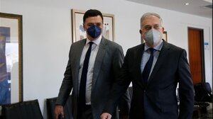 Στην Κρήτη Βασίλης Κικίλιας και Τάκης Θεοδωρικάκος