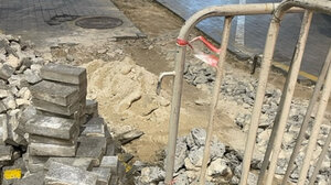 Για μια ακόμα φορά έργα στο κέντρο, στην οδό Κατεχάκη