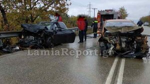 Φθιώτιδα: Μετωπική σύγκρουση με δύο τραυματίες 