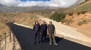 Ασφαλτοστρώθηκε ο δρόμος προς την εκκλησία Αγίου Γεωργίου 