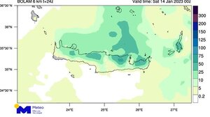 Σημαντικές βροχοπτώσεις αναμένονται, σήμερα, στην Κρήτη