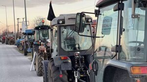 Στο μπλόκο, στα Μεγάλα Χωράφια, οι Χανιώτες αγρότες