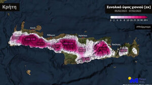 Κακοκαιρία "Μπάρμπαρα": Αναμένονται σημαντικά ύψη βροχής και ισχυρές χιονοπτώσεις στην Κρήτη