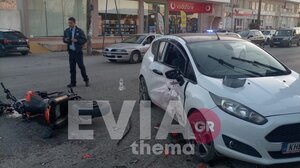 Εύβοια: Σοβαρό τροχαίο στο Βασιλικό Χαλκίδας με τρεις τραυματίες