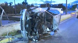 Τροχαίο στην Πέτρου Ράλλη – Αναποδογύρισε αυτοκίνητο