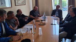 Ο Γιώργος Σταθάκης στο Εργατικό Κέντρο και το Λιμενικό Ταμείο