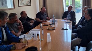 Ο Γ. Σταθάκης στο Εργατικό Κέντρο και το Λιμενικό Ταμείο