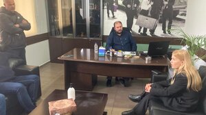 Επίσκεψη υποψ. βουλευτή Ν. Χανίων ΝΔ Σέβης Βολουδάκη στο ΚΤΕΛ Χανίων-Ρεθύμνου 