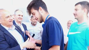 Βράβευση ομάδας ποδοσφαίρου του ΓΕΛ Γαζίου- Κατέκτησε το Πανελλήνιο Πρωτάθλημα ποδοσφαίρου