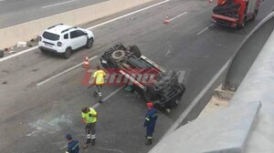 Θανατηφόρο τροχαίο στην Πατρών - Αθηνών: Ανατράπηκε ΙΧ