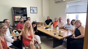 Στο Εργατικό Κέντρο Λασιθίου ο Χάρης Αλεξάκης