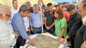 Αυτοψία Αυγενάκη στο Φράγμα Πλακιώτισσας- Πιστώθηκαν 8,2 εκατ. για απαλλοτριώσεις