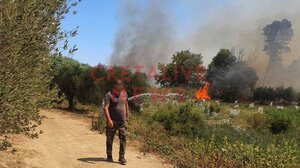 Βίντεο από τη μεγάλη φωτιά στην ενδοχώρα του Ηρακλείου - Στη "μάχη" και εναέρια μέσα