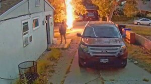 Έπεσε κεραυνός διπλα σε μια γυναίκα