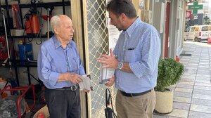 Στο "πληγωμένο" Αρκαλοχώρι ο Γ.Αλεξάκης