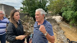 Στις πληγείσες περιοχές της Μαγνησίας η Έφη Αχτσιόγλου