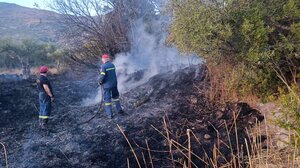 Σηκώθηκε ελικόπτερο για μεγάλη φωτιά στη Σητεία! Δείτε βίντεο και φωτογραφίες