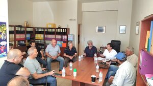 Συνάντηση Συριγωνάκη με το νέο Διοικητικό Συμβούλιο του ΤΟΕΒ Γέργερης