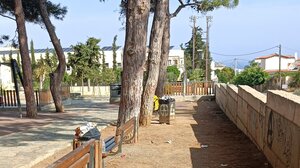 Οι κάδοι ξεχειλίζουν στο πάρκο..