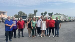 Στο αμαξοστάσιο του Δήμου Ηρακλείου η Μαρία Καναβάκη