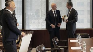 Mε τον Τζιάνι Ινφαντίνο συναντήθηκε ο Πρωθυπουργός Κυριάκος Μητσοτάκης στη Νέα Υόρκη