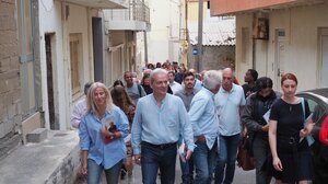 Στην Αγία Τριάδα ο Αλ. Καλοκαιρινός: "Προτεραιότητά μας η ανάπλαση της ιστορικής συνοικίας και η επίλυση των προβλημάτων "