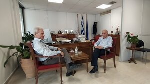 Συνάντηση του Αλέξη Καλοκαιρινού με τον Βασίλη Λαμπρινό