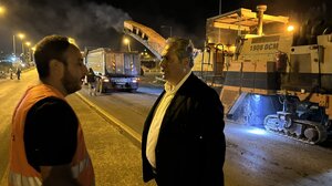 Νυχτερινές εργασίες στα έργα αντιπλημμυρικής προστασίας και βελτίωσης της οδικής ασφάλειας στο Γάζι