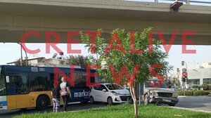 Τροχαίο ατύχημα σε κεντρική λεωφόρο του Ηρακλείου