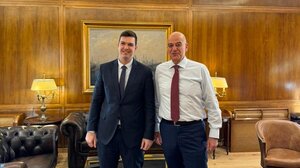 Συνάντηση Αλ. Μαρκογιαννάκη με Υπουργό Εθνικής Άμυνας Νίκο Δένδια