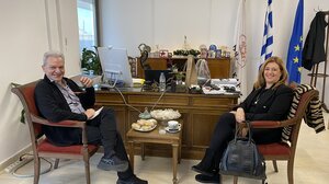 Συνάντηση Αλέξη Καλοκαιρινού - Μαρίας Καναβάκη