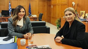 Συνάντηση της Σ. Βολουδάκη με την Σοφία Ζαχαράκη