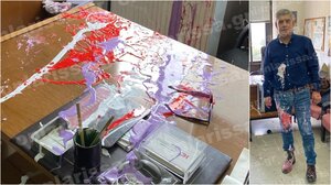 Ανάληψη ευθύνης για τις μπογιές στον Κώστα Αγοραστό