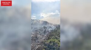 Συναγερμός για φωτιά στο Μόχλο Σητείας - Δείτε βίντεο 