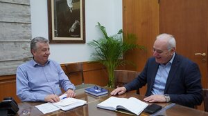 Συνάντηση Μπαριτάκη - Αρναουτάκη για τα έργα στο Δήμο Βιάννου 