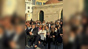 Η Σέβη Βολουδάκη στις εκδηλώσεις υποδοχής της Ολυμπιακής Φλόγας στα Χανιά