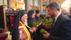 Στον Οικουμενικό Πατριάρχη, στην Κωνσταντινούπολη, ο Δήμαρχος Χανίων