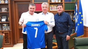 Επίσκεψη του νυν και εκ νέου υποψήφιου ευρωβουλευτή Θ. Ζαγοράκη στον Περιφερειάρχη Κρήτης 