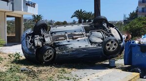 Άγιο είχαν: Αυτοκίνητο ανετράπη δίχως τραυματισμό!