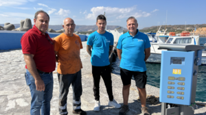 Τοποθέτηση pillars στο λιμάνι του Κουρεμένου