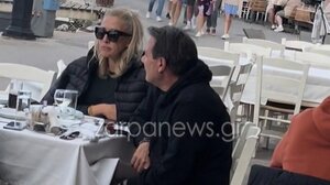 Στα Χανιά με τη σύντροφό του ο Απόστολος Λύτρας