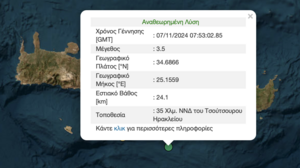 Σεισμός στη Νότια Κρήτη