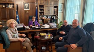 Εθιμοτυπική Επίσκεψη του Νέου Διοικητή της Διοίκησης Πυροσβεστικών Υπηρεσιών Ν. Ρεθύμνης στην Αντιπεριφερειάρχη Ρεθύμνης