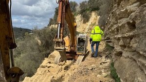 Πλατανιάς: Σε εξέλιξη οι εργασίες ανακατασκευής και αποκατάστασης τμημάτων, της Δημοτικής Οδού Μάλεμε -Συρίλι