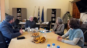 H Προγραμματική Σύμβαση των Ενετικών Τειχών, στο επίκεντρο συνάντησης του Δημάρχου Ηρακλείου με την Πρόεδρο του ΟΔΑΠ