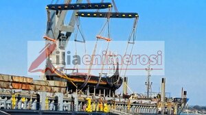 Κατάκολο: Εντυπωσιακό θέαμα στο λιμάνι με πλοίο Βίκινγκ να ετοιμάζεται για απόβαση στη Πύλο!